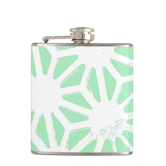 Flasques Motif géométrique vert (Devant)