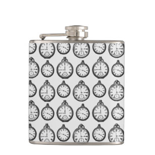 Flasques Motif Montres de poche vintage