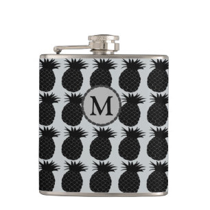 Flasques Motif noir et blanc classique d'ananas