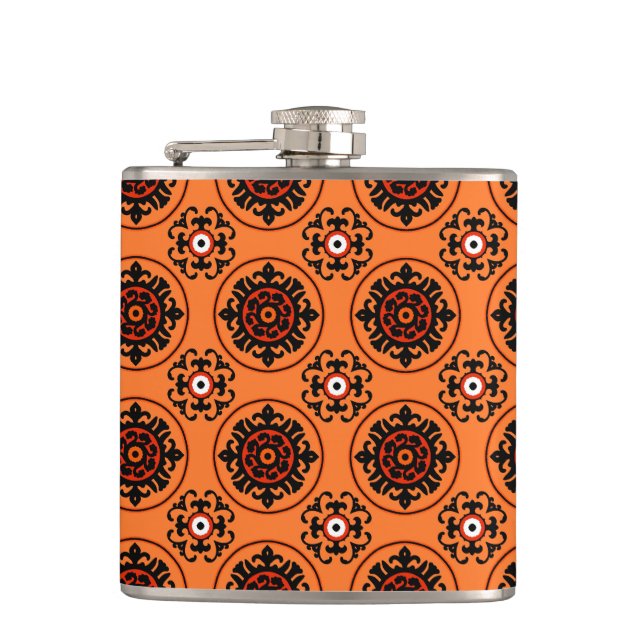 Flasques Motif orange de Suzani (Devant)