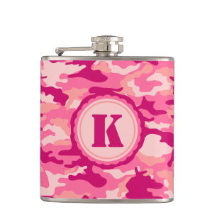 Flasques Motif rose personnalisé de Camo