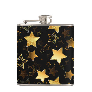 Flasques Motif sans couture avec étoiles d'or