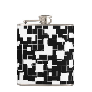 Flasques Motif tendance moderne noir et blanc cool
