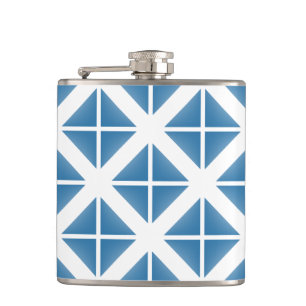 Flasques Motif triangle bleu tendance