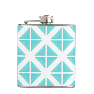 Flasques Motif Triangle tendance Turquoise
