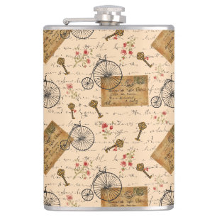 Flasques motif vintage