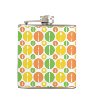 Flasques Motif vintage de couverts