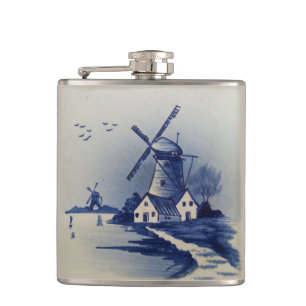 Flasques Moulin blanc blanc blanc vintage