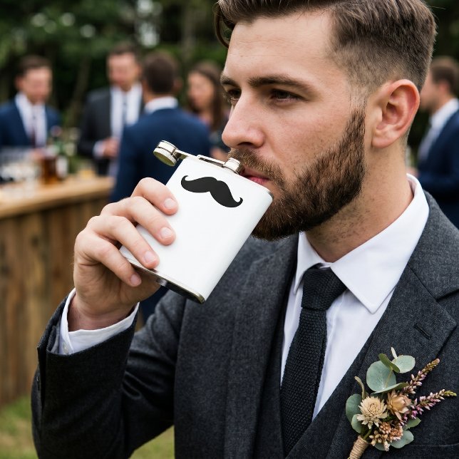 Flasques Moustache d'Hipster Drôle (Créateur téléchargé)