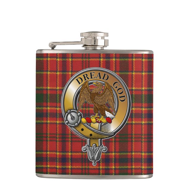 Flasques Munro Tartan & Badge (Devant)