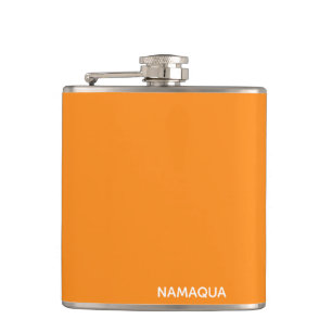 Flasques Namaqua orange nom de la couleur