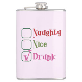 Flasques Naughty Nice Drunk Funny Holiday Christmas Mug