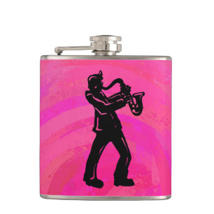 Flasques New York Boogie Nuits Saxophone Hot Pink