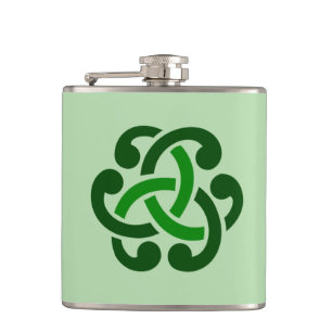 Flasques Noeud celtique vert foncé