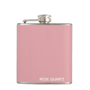 Flasques Nom de couleur rose quartz rose