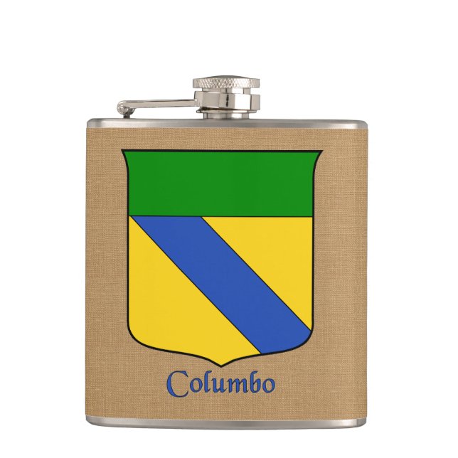 Flasques Nom de famille italien Columbo Historical Heraldic (Devant)