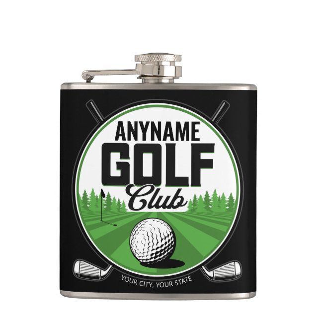 Flasques NOM personnalisé Golfing Pro Golf Club Player (Devant)