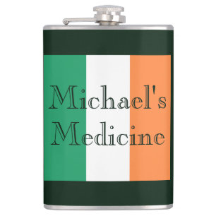 Flasques Nom personnalisé Médecine drapeau irlandais
