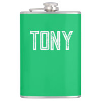Nom personnalisé Solide Apple Green Monogramme