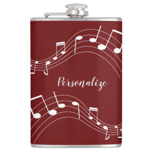 Flasques Notes musicales élégantes Cadeau Cool tendance per