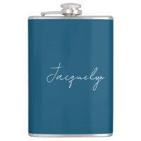 Ocean Blue Plain élégant moderne minimaliste Nom