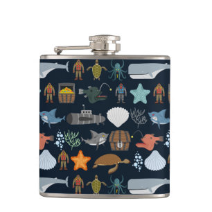 Flasques Océan Habitants Motif 1