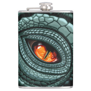 Flasques Œil de prédateur reptile primal