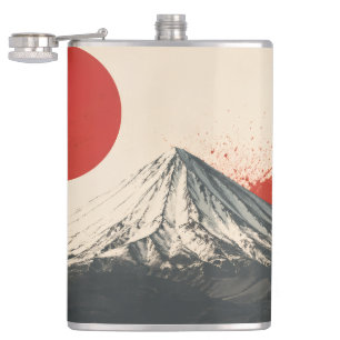 Flasques Œuvre d'art murale minimaliste du mont Damavand –