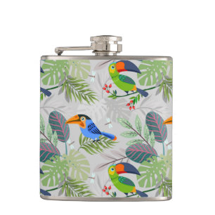 Flasques Oiseau Toucan mignon, Motif de tous les jours, Aqu