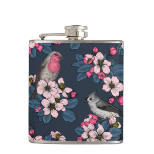 Flasques Oiseaux et fleurs