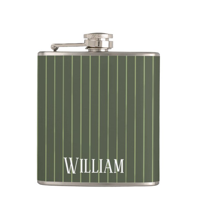Flasques Olive Pinstripes (Devant)