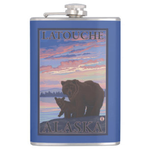 Flasques Ours et CUB - Latouche, Alaska
