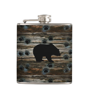 Flasques Ours Noir Ours Noir Pâtes Bois Rustique