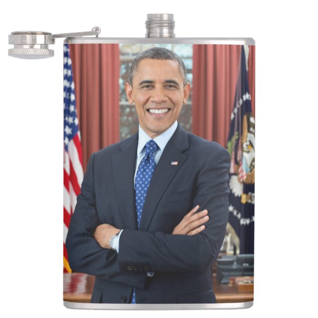 Flasques Oval Office Portrait, Obama Barack Président des É (Ouvert)