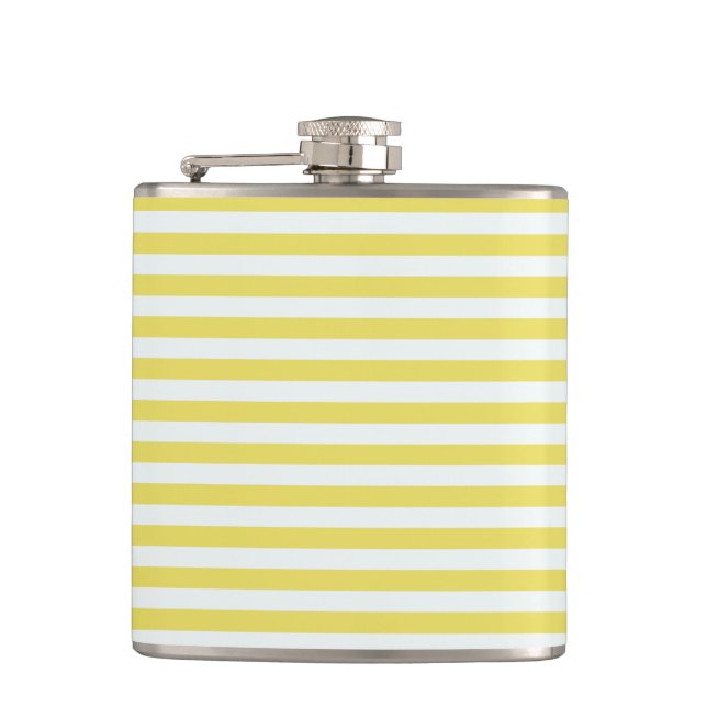 Flasques Pale Gold et White Stripes par Shirley Taylor (Devant)