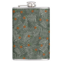 Flasques Palm Feuilles & Oranges