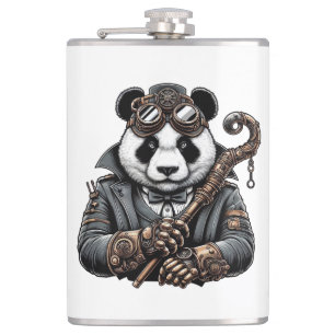 Flasques Panda à vapeur d'un avenir dystopique