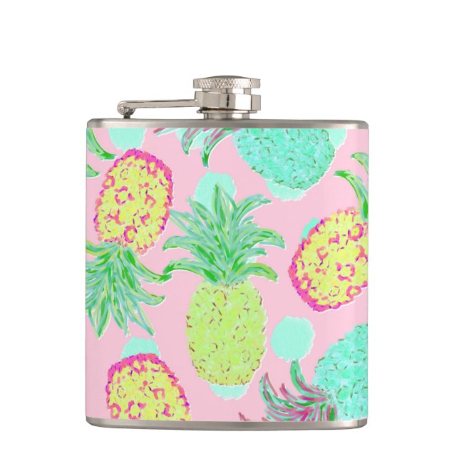 Flasques Pandemonium ananas Printemps tropical (Devant)