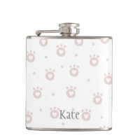 Paniers de chats roses mignons avec les coeurs | P