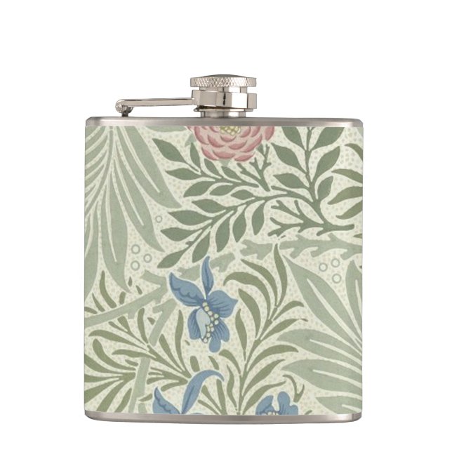 Flasques Papier peint floral Larkspur de William Morris (Devant)