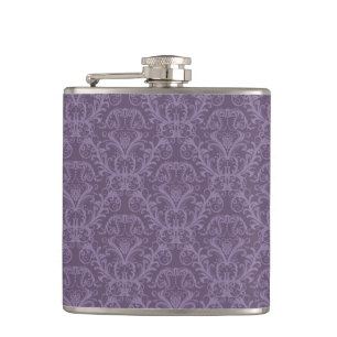 Flasques Papier peint floral pourpre 2