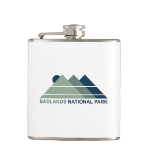 Flasques Parc national des Badlands Mountain Sun