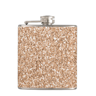Flasques Parties scintillant de broche Rose Gold Blush Glit