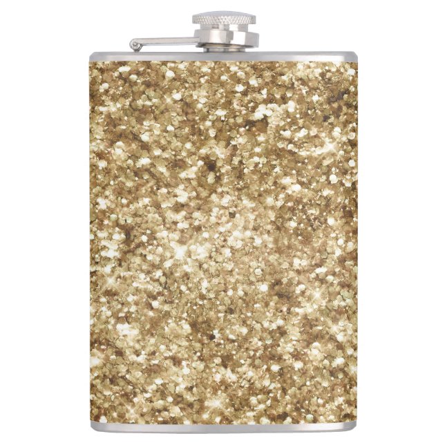 Flasques Parties scintillant Gold Confetti (Devant)