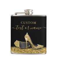 Parties scintillant talons hauts Noir Or