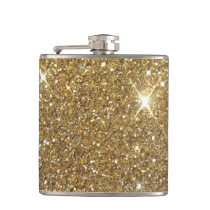Flasques Parties scintillantes de luxe d'or - image
