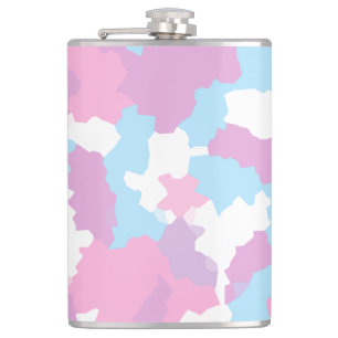 Flasques Pastel Camouflage Motif d'art Abstrait