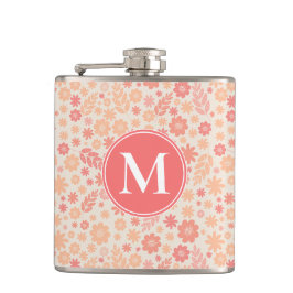 Flasques Peach Airy Fleur sauvage Meadow Motif
