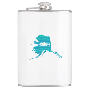Flasques Pêche Saumon de la vague de l'Alaska
