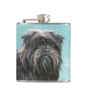 Flasques Peinture Affenpinscher - Joli art original chien